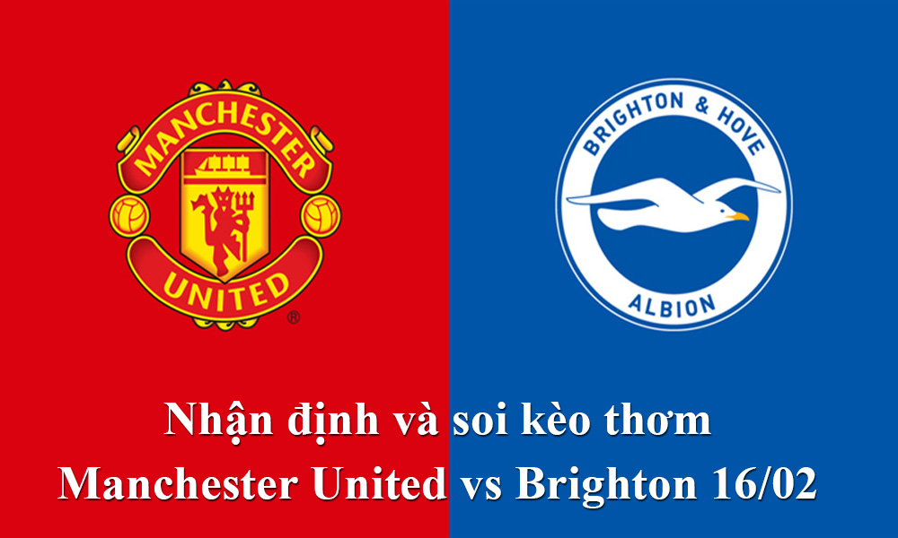 Nhận định và soi kèo thơm Manchester United vs Brighton 16/02