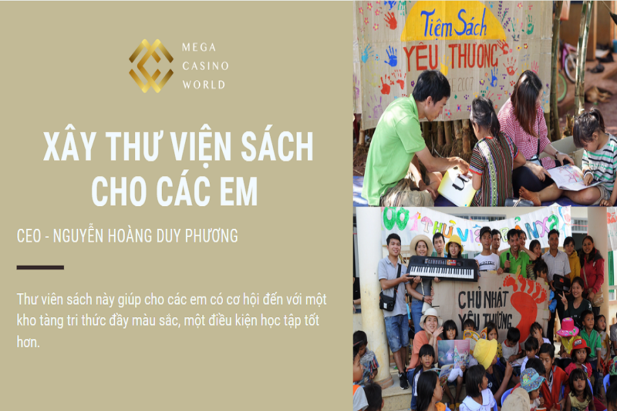 CEO Nguyễn Hoàng Duy Phương của CasinoMCW xây thư viện cho trẻ em ở vùng cao Điện Biên